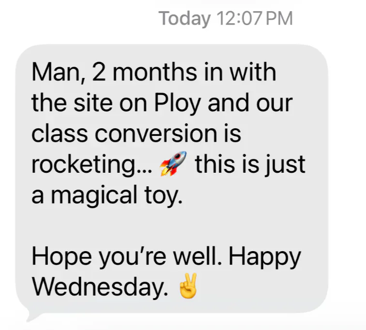 Mark Willis talking about Ploy on Texts
