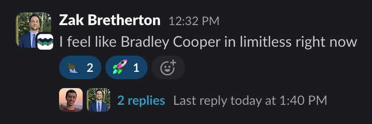 Zak Bretherton talking about Ploy on Slack